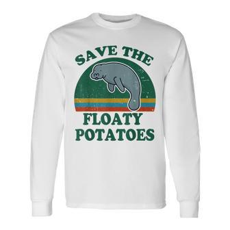 Mana- Save The Floaty Potatoes Chubby Mermaid Long Sleeve T-Shirt - Seseable