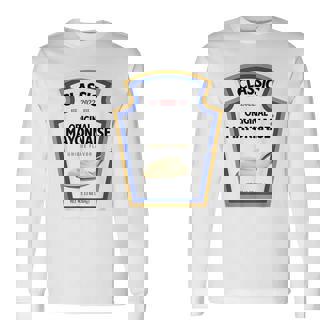 Mayonnaise Diy Halloween Costume Matching Group Mayo V2 Men Women Long Sleeve T-Shirt T-shirt Graphic Print - Thegiftio