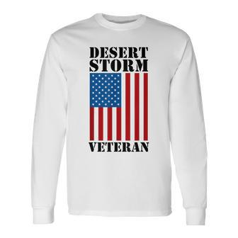 Operation Desert Storm Military Gulf War Veteran Men Women Long Sleeve T-shirt Graphic Print Unisex - Seseable