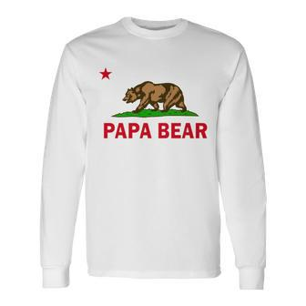 Papa Bear California Republic V2 Long Sleeve T-Shirt - Monsterry AU