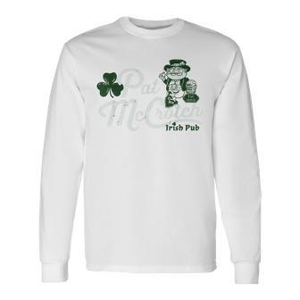Pats Mccrotch Irish Pub Leprechaun St Patricks Day Long Sleeve T-Shirt T-Shirt | Mazezy