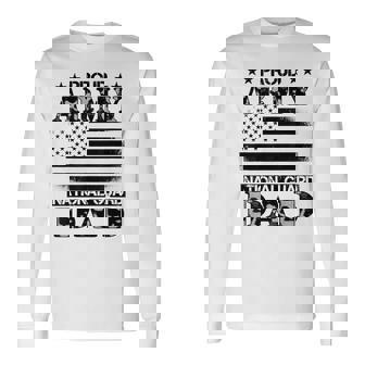 Proud Army National Guard Dad US Military Long Sleeve T-Shirt - Thegiftio