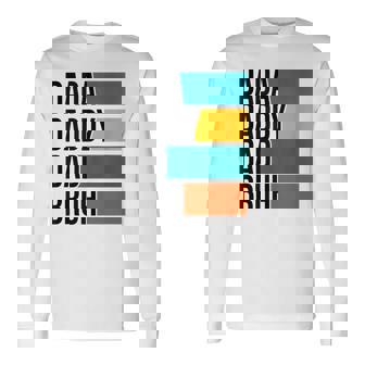 Retro Vintage Dada Daddy Dad Bruh Dad Fathers Day Long Sleeve T-Shirt - Thegiftio UK