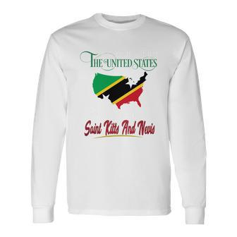 Saint Kitts And Nevis Men Women Long Sleeve T-Shirt T-shirt Graphic Print - Thegiftio UK