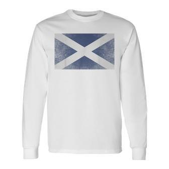 Scottish Scotland Flag Pride Country Home Nation Family Gift V2 Men Women Long Sleeve T-shirt Graphic Print Unisex - Seseable