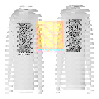 Stay Weird Be Yourself Smiley Face 90S Retro Men Women Long Sleeve T-Shirt T-shirt Graphic Print - Thegiftio