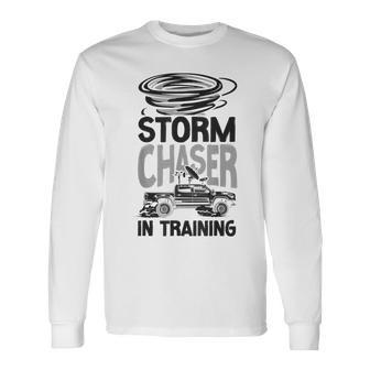 Storm Chaser Hurricane Meteorology Tornado Storm Chaser In Men Women Long Sleeve T-Shirt T-shirt Graphic Print - Thegiftio UK