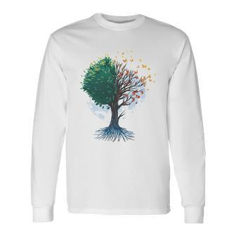 Tree Of Butterflies Long Sleeve T-Shirt - Monsterry UK