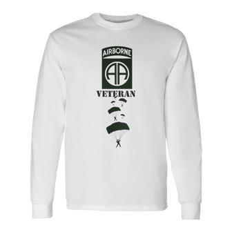 Us Army 82Nd Airborne Division Military Morale Men Women Long Sleeve T-shirt Graphic Print Unisex - Seseable