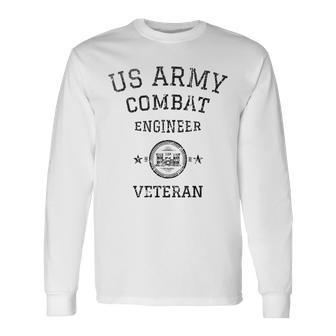 Us Army Combat Engineer Veteran Essayons Army Engineer Long Sleeve T-Shirt T-Shirt | Mazezy