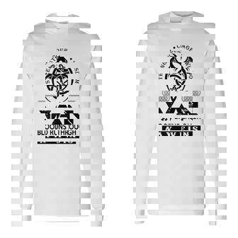 Van Blood Runs Through My Veins Long Sleeve T-Shirt - Seseable