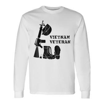 Vietnam Veteran Army Navy Air Force Soldier Sailor Airman Long Sleeve T-Shirt T-Shirt | Mazezy