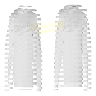 Vintage Colorado Sports Typeface Long Sleeve T-Shirt | Mazezy