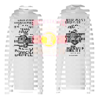 Vintage Motorcycle Utah Salt Flats Bonneville Race Long Sleeve T-Shirt T-Shirt | Mazezy