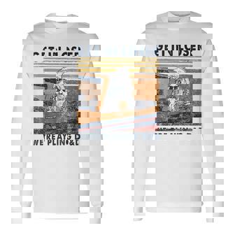Vintage Retro Old Man Get In Loser Were Playing D&D Long Sleeve T-Shirt T-Shirt | Mazezy