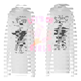 Western Lets Go Girls Bridal Bachelorette Party Matching Long Sleeve T-Shirt T-Shirt | Mazezy