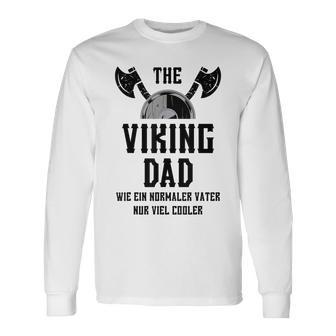 Wikinger Dad Langarmshirts, Lustiges Weihnachten Papa Geschenk - Seseable