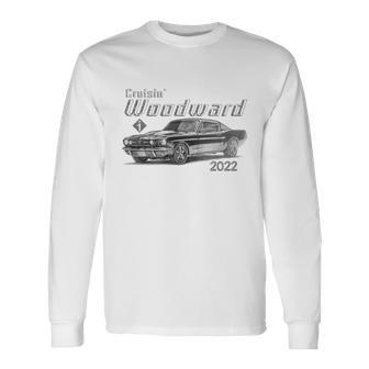 Woodward Cruise Sketch 2022 Long Sleeve T-Shirt - Monsterry DE