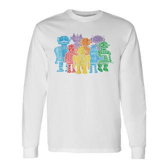 Woot Retro Robot Squad Is Go Long Sleeve T-Shirt T-Shirt | Mazezy