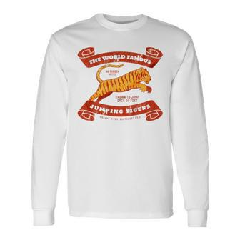 The World Famous Jumping Tigers Long Sleeve T-Shirt T-Shirt | Mazezy