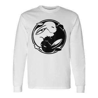 Yin Yang Year Of The Rabbit Happy Chinese New Year 2023 Long Sleeve T-Shirt - Seseable