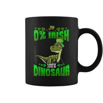 0 Irish 100 Dinosaur T-Rex Leprechaun St Patricks Day Coffee Mug - Seseable