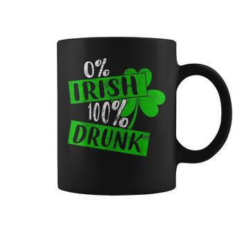 0 Irish 100 Drunk St Patrick Day Lucky Beer Lover Coffee Mug - Seseable