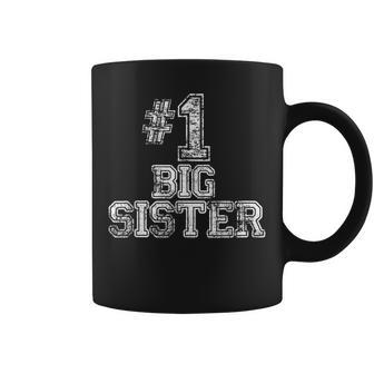 1 Big Sister T Number One Sports Jersey Gift Coffee Mug | Mazezy