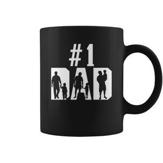 1 Dad Number One Gift For Fathers Day Coffee Mug - Thegiftio UK