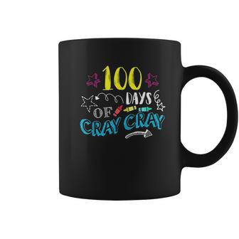 100 Days Of Cray Cray Teacher Student 100Th Days Of School Coffee Mug - Thegiftio UK