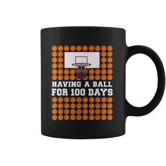 100 Days Of School Basketball 100Th Day Balls Gift For Boys Coffee Mug - Thegiftio UK