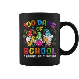 100 Days Of School Cute Gnome Kindergarten Teacher Funny Coffee Mug - Seseable