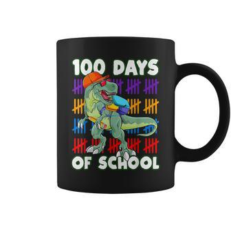100 Days Of School Teacher Student Dinosaur Kid Toddler Boys Coffee Mug - Seseable
