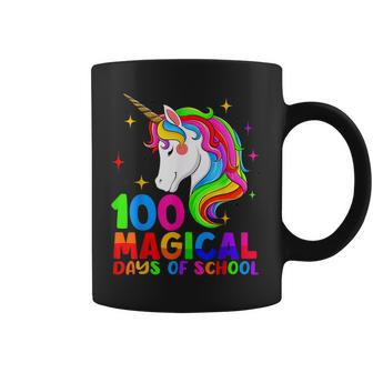 100 Magical Days Of School Unicorn Teacher Students Girls Coffee Mug - Seseable