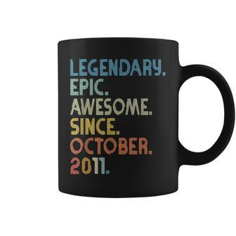 11Th Birthday Boy Legendary Epic Awesome Since October 2011 Coffee Mug - Thegiftio UK