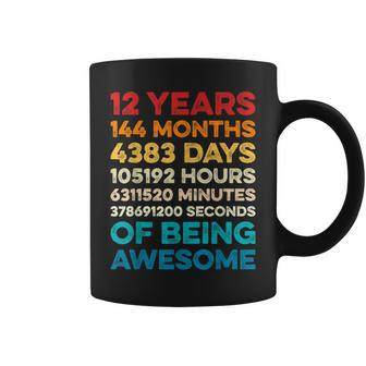 12Th Birthday 12 Years Of Being Awesome Vintage 12 Years Old Coffee Mug - Seseable