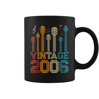 17Th Birthday Gifts Vintage 2006 Guitarist Guitar Lovers Coffee Mug - Seseable