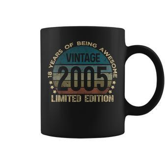 18Th Birthday 18 Year Old Limited Edition Gifts Vintage 2005 Coffee Mug | Mazezy