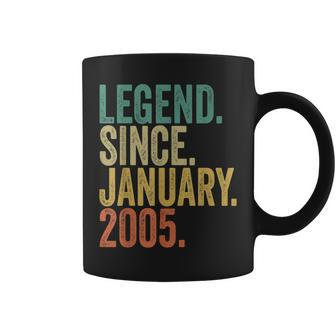 18Th Birthday Boy 18 Years Old Legend Since January 2005 Coffee Mug - Thegiftio UK