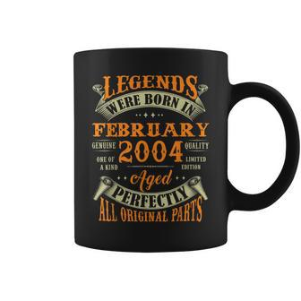 19 Years Old Gifts Legends Born In February 2004 19Th Bday Coffee Mug - Seseable