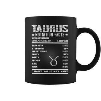 2022 Taurus Nutrition Facts Task Idea For Birthday Present Coffee Mug - Thegiftio UK