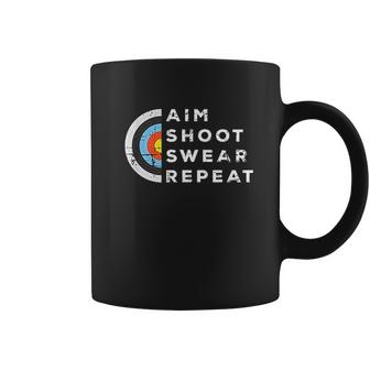 Aim Swear Repeat Archery Costume Archer Gift Archery Coffee Mug