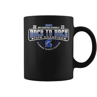 2023 Ohsaa Boys Basketball Division Iv Back To Back State Champions Richmond Heights Spartans Coffee Mug | Mazezy
