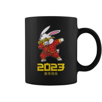2023 Year Of The Rabbit Chinese Dabbing New Year Bunny Coffee Mug - Thegiftio UK