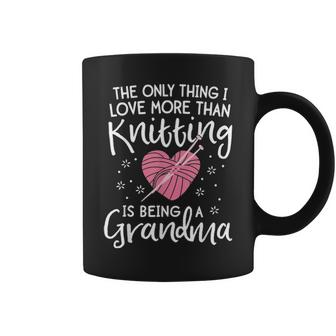 Love Knitting  For Women Grandma Mother Yarn Knit Coffee Mug