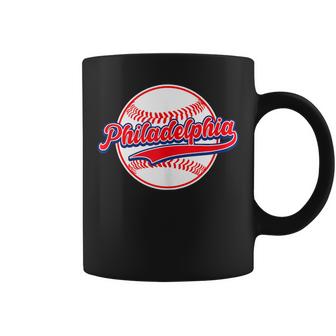 Vintage Distressed Philly Baseball Lovers Philly Fathers Day  Coffee Mug