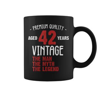 Retro 42Nd Birthday Anniversary The Man The Myth The Legend Coffee Mug