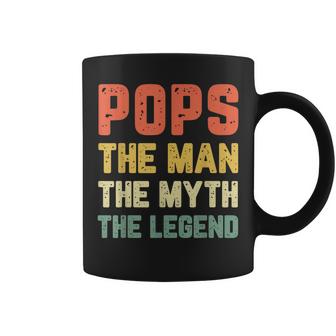 Pops The Man The Myth The Legend Vintage Gift Christmas Coffee Mug
