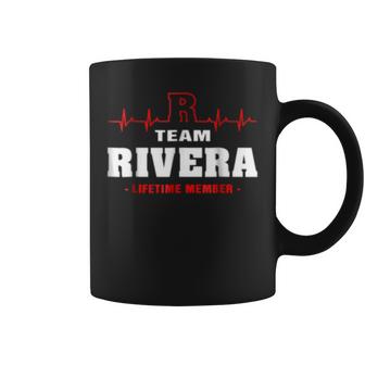 Team Rivera Lifetime Member  Surname Last Name Coffee Mug