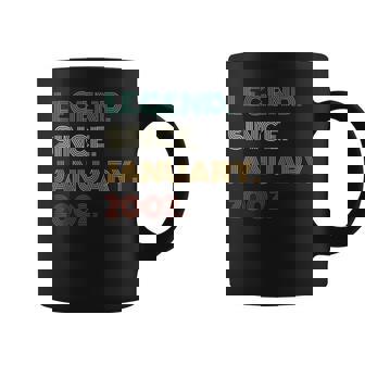 21 Years Old Legend Since January 2002 21St Birthday Coffee Mug | Mazezy